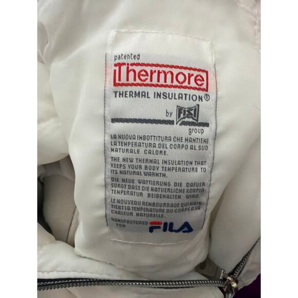 Vintage Fila Ski Team Italia Alberto Tomba Snow Suit Jacket Pants Size 8 Retro - Picture 8 of 11